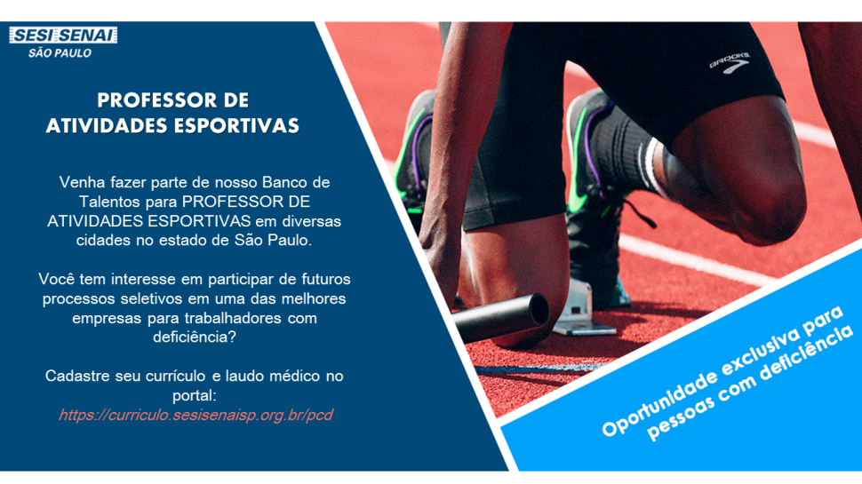 Vagas exclusivas para PCD