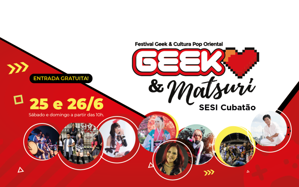 Festival Geek & Matsuri chega ao CAT Sesi Cubatão
