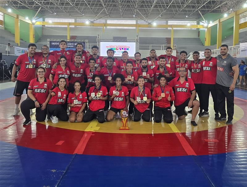 Time de Wrestling do SESI-SP conquista 32 medalhas e fica com o vice-campeonato geral no Circuito Norte-Nordeste