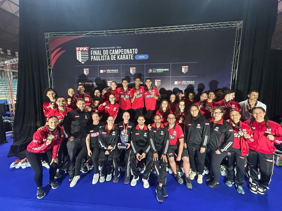 SESI Karate conquista vaga na Seleção Brasileira e fica em 2º lugar geral no Campeonato Paulista