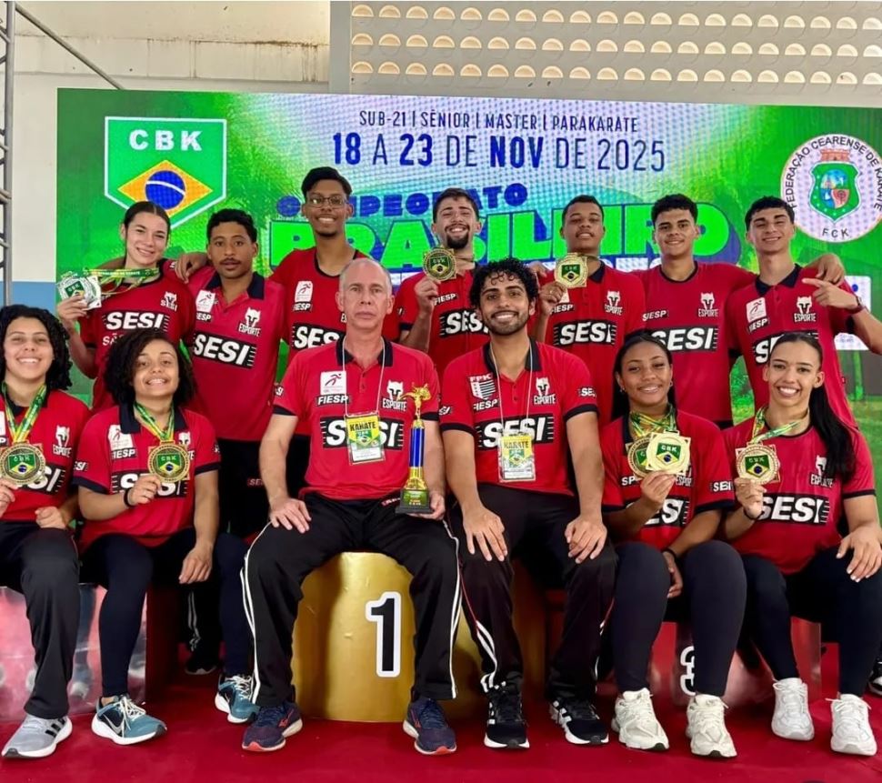 Caratecas do Sesi-SP conquistam o 1º lugar na Divisão Especial do Brasileiro