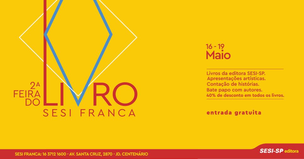 Programação 2ª Feira do Livro do SESI Franca 