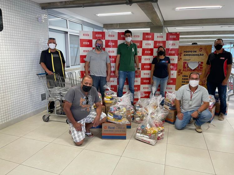 SESI Indaiatuba doou 460 kg de alimentos, para as 11 entidades filantrópicas parceiras do SESI-SP