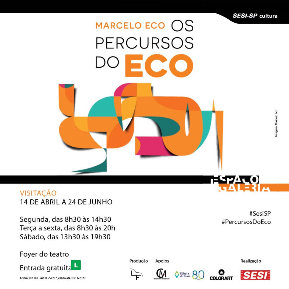 Trajetória artística de Marcelo Eco será contada em exposição SESI Itapetininga