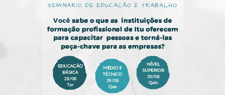 SESI-SP de Itu realiza seminário de educação e trabalho