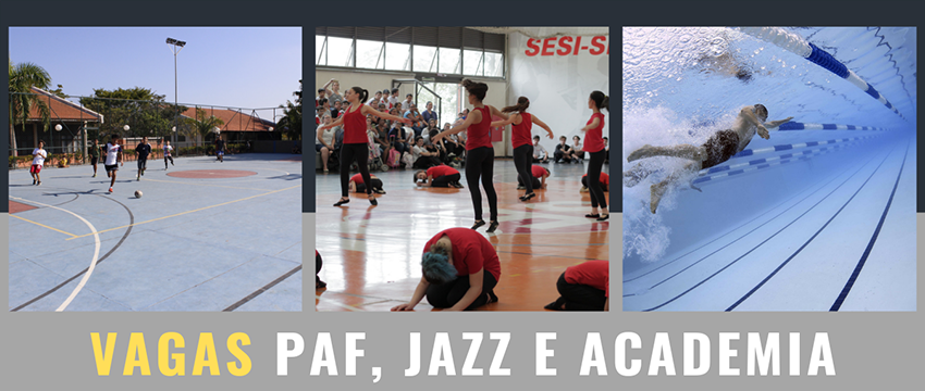 Disponibilidade de vagas! 