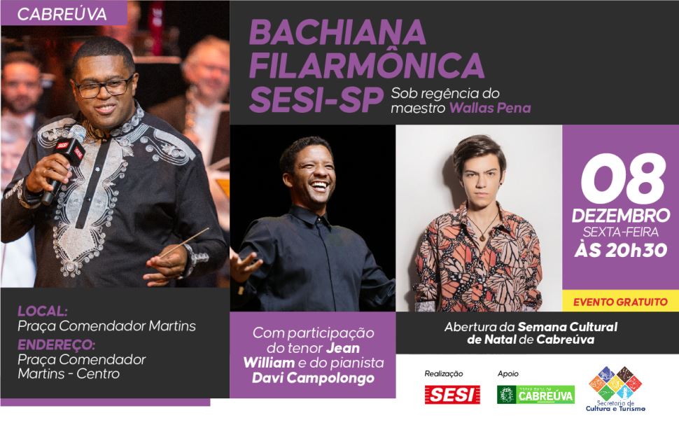 Bachiana Filarmônica SESI-SP se apresenta em Cabreúva