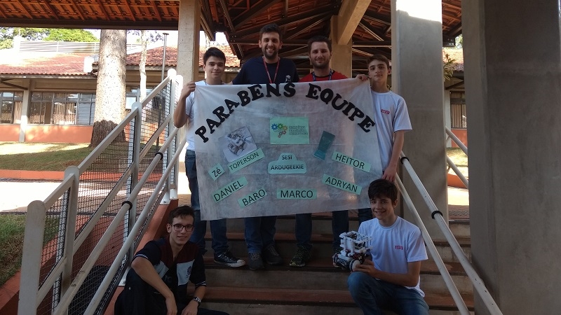 Alunos do SESI-SP Jaú conquistam vaga para etapa estadual da Olimpíada Brasileira de Robótica