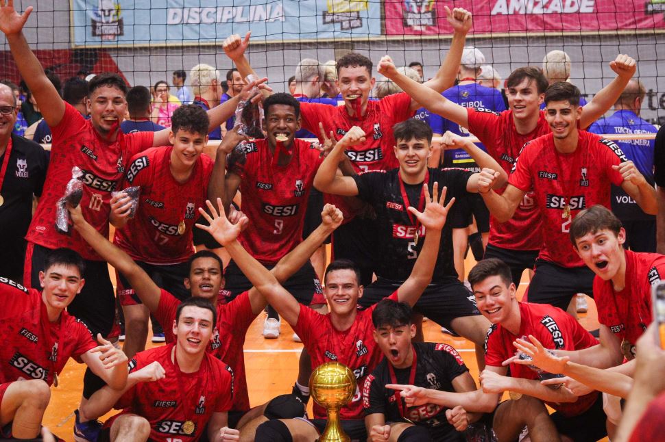 Sesi-SP é bicampeão paulista de vôlei masculino sub-17