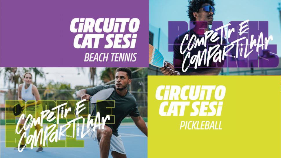 Inscrições abertas para o Circuito CAT SESI em Jundiaí com competições de Beach Tennis e Pickleball