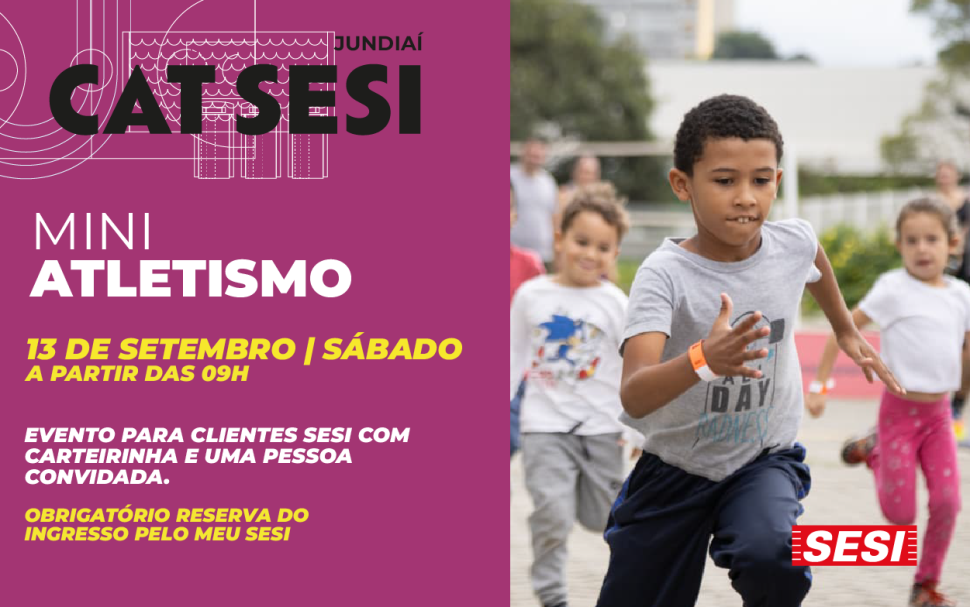 Mini Atletismo garante manhã de diversão para as crianças no SESI Jundiaí