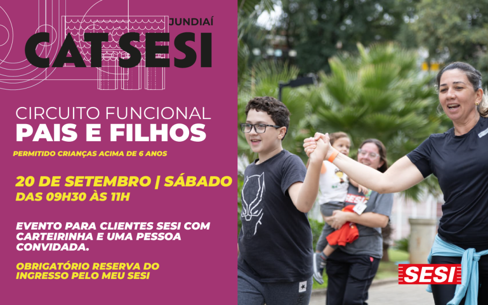 SESI Jundiaí promove Circuito Funcional para pais e filhos