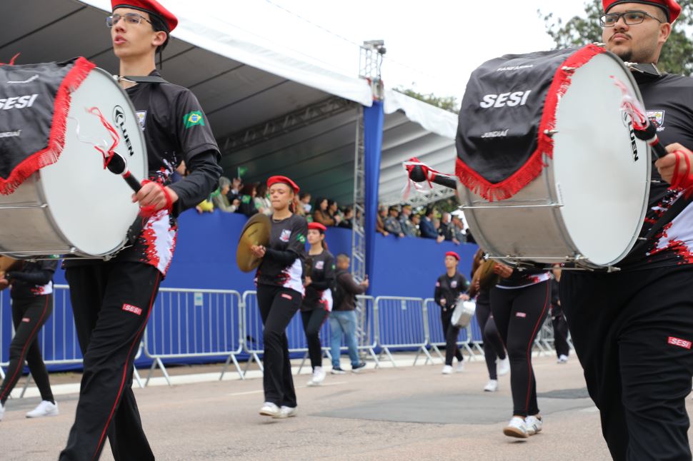 SESI Jundiaí participa do tradicional Desfile Cívico de 7 de Setembro