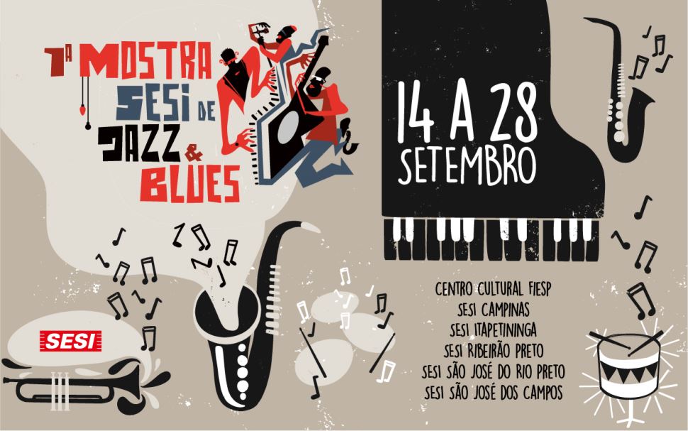 Primeira Mostra Sesi de Jazz e Blues começa em setembro