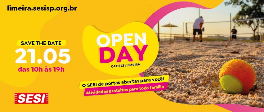 CAT Sesi Limeira de portas abertas  