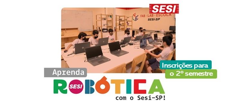 SESI Robótica 2022 - cursos livres