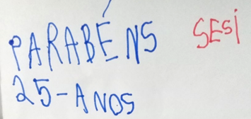 Confira os cartões produzidos por alunos em homenagem aos 25 anos do CAT Sesi Matão