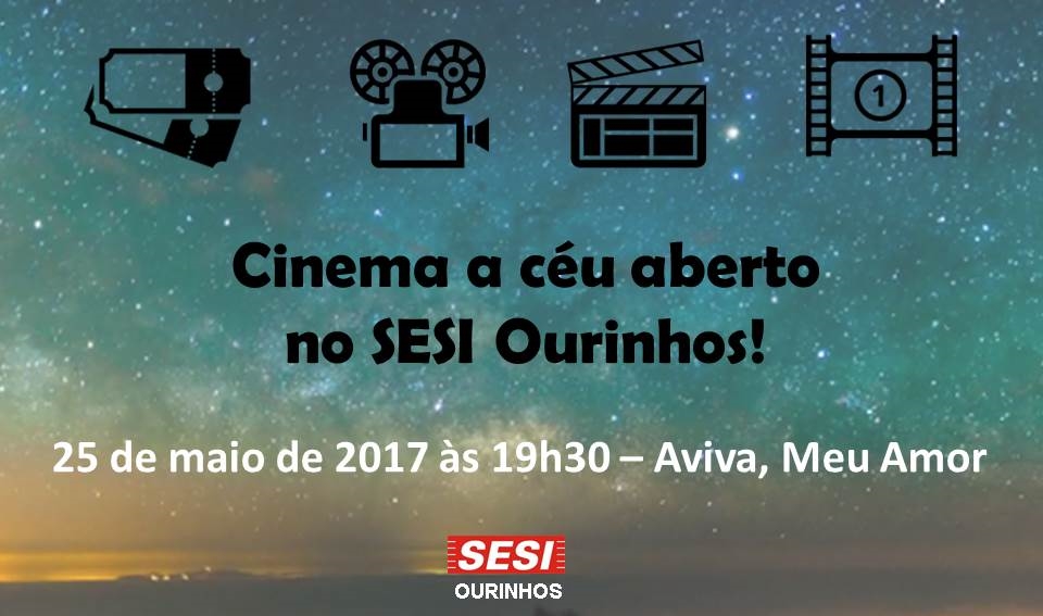 Cinema a céu aberto no SESI Ourinhos