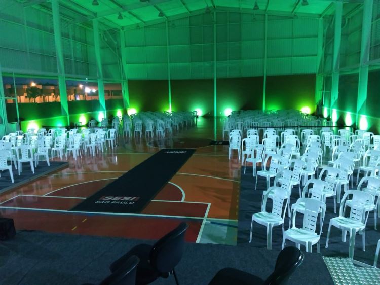 quadra coberta evento