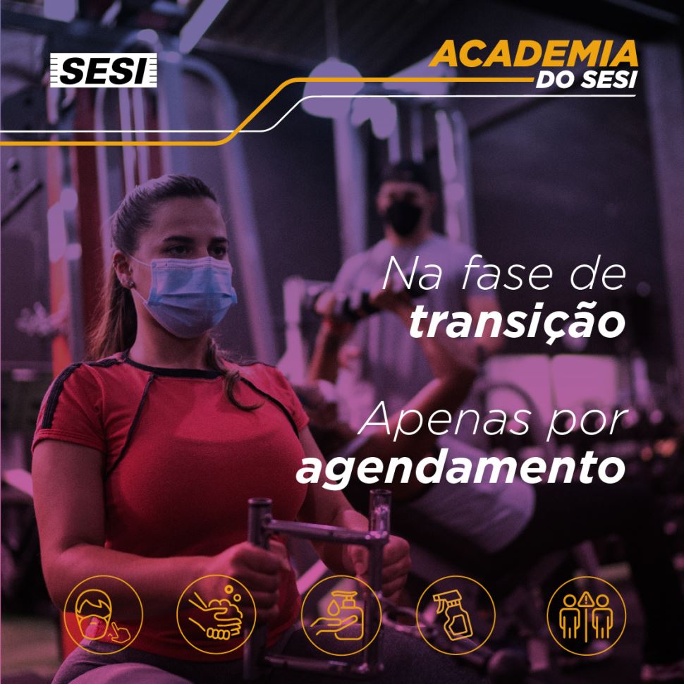 Na fase de transição, academia apenas por agendamento