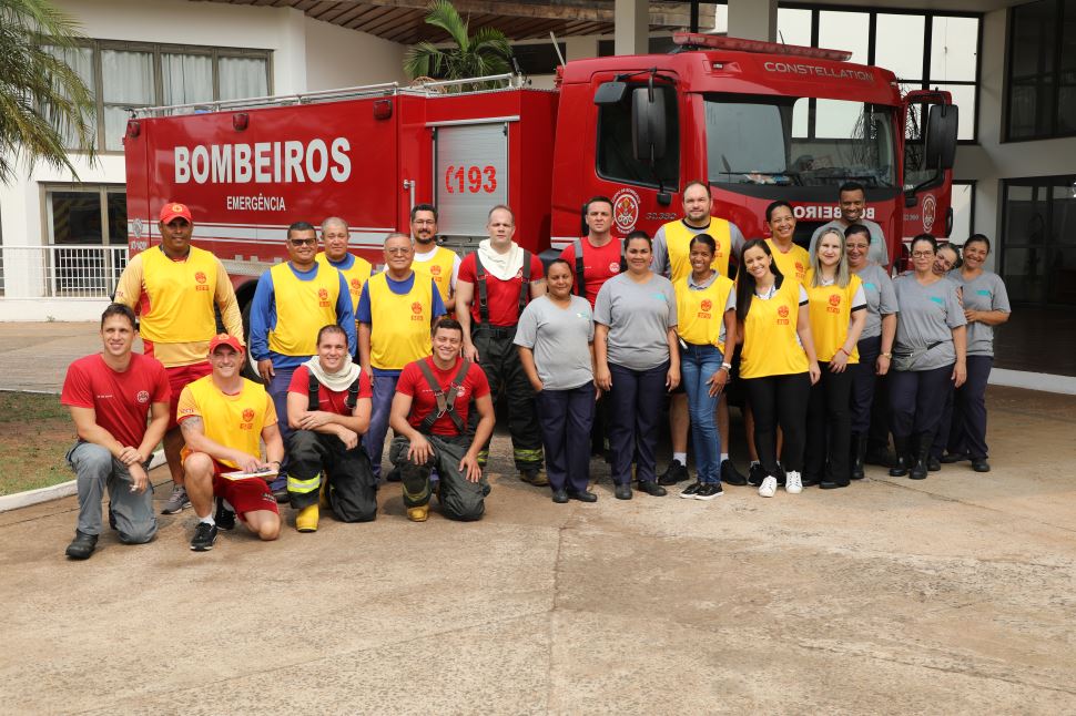 Hotel SESI Epitácio realiza simulado de abandono predial em caso de incêndio 