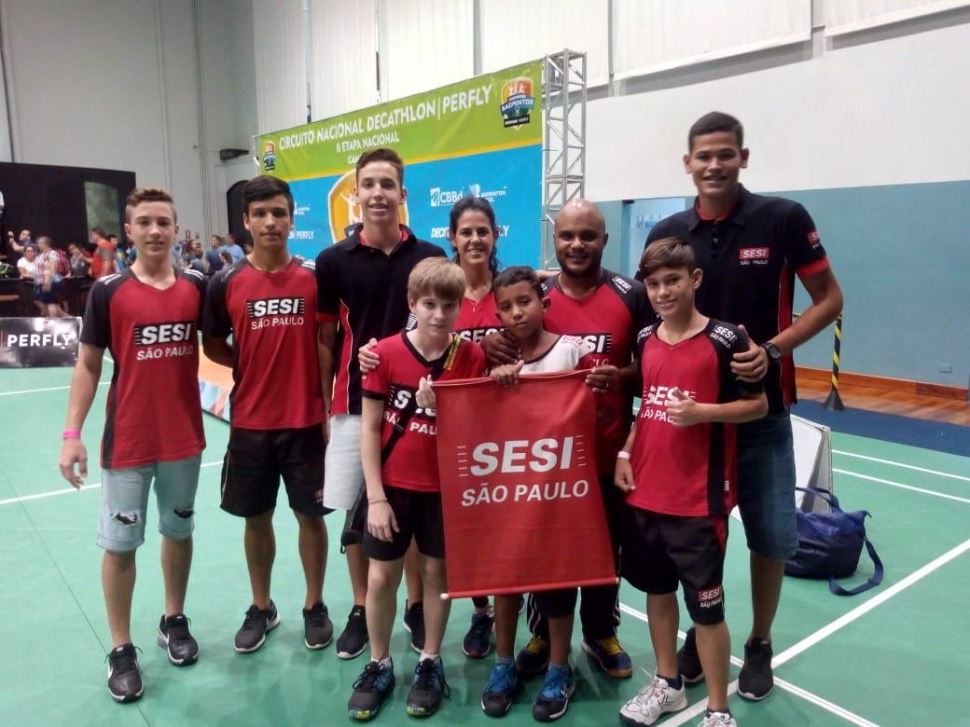 Equipe do SESI-SP encerra sua participação na 2ª Etapa do Circuito Nacional de Badminton com medalhas de prata e bronze