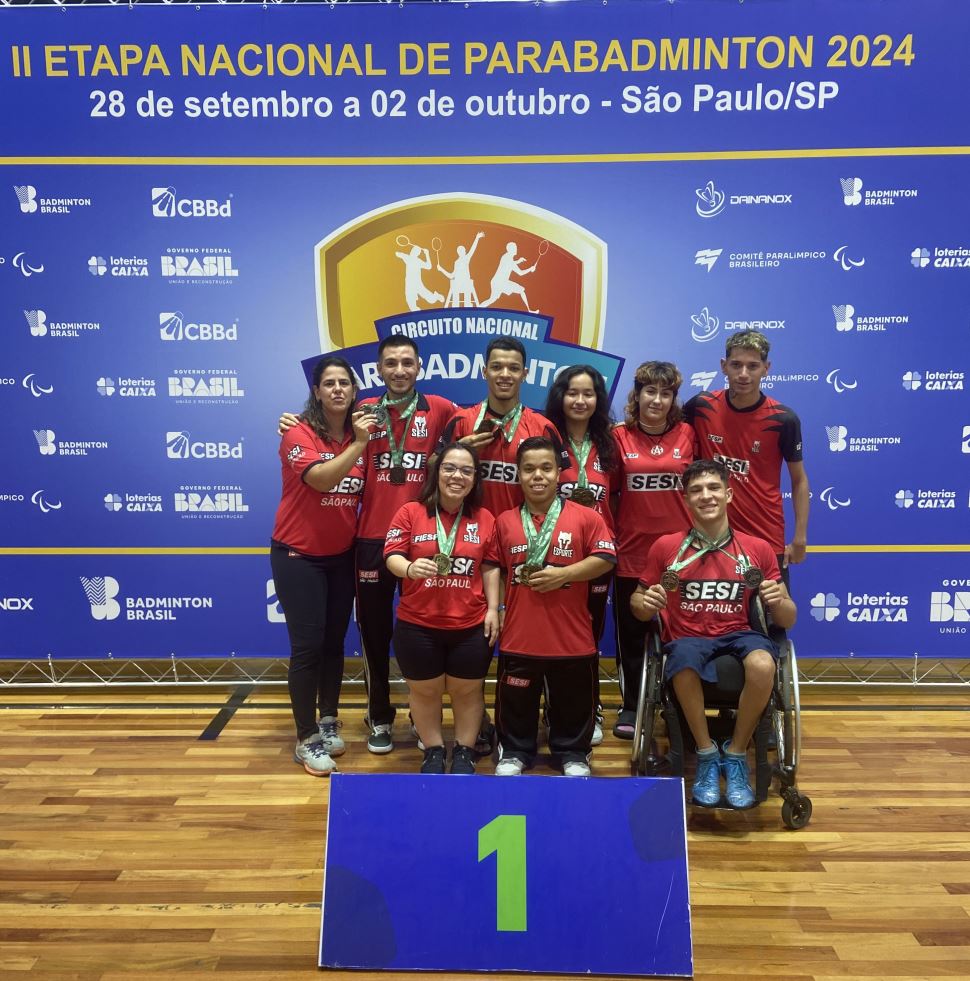 Badminton do SESI Prudente conquista 12 medalhas na 2ª Etapa Nacional de Parabadminton
