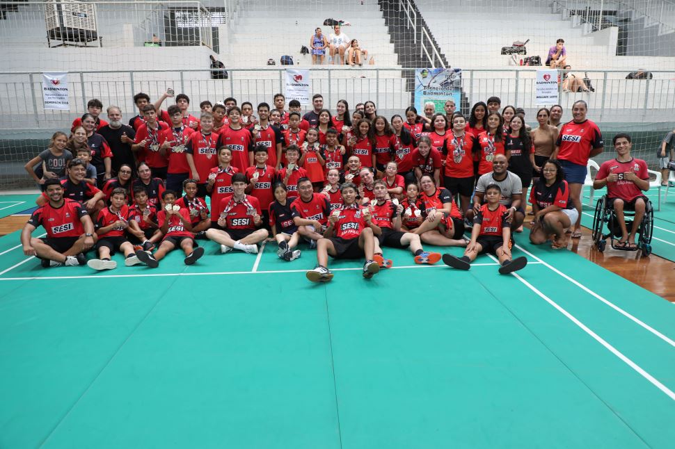 Atletas do Sesi Prudente conquistam 22 medalhas na 1ª Etapa Estadual de Badminton