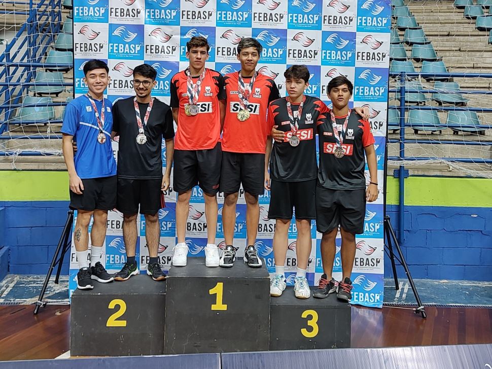 Sesi-SP conquista 47 medalhas em Etapa Estadual de Badminton e Parabadminton 