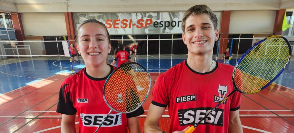 Atletas do Sesi Prudente são convocados para representar o Brasil no Pan-Americano Júnior de Badminton