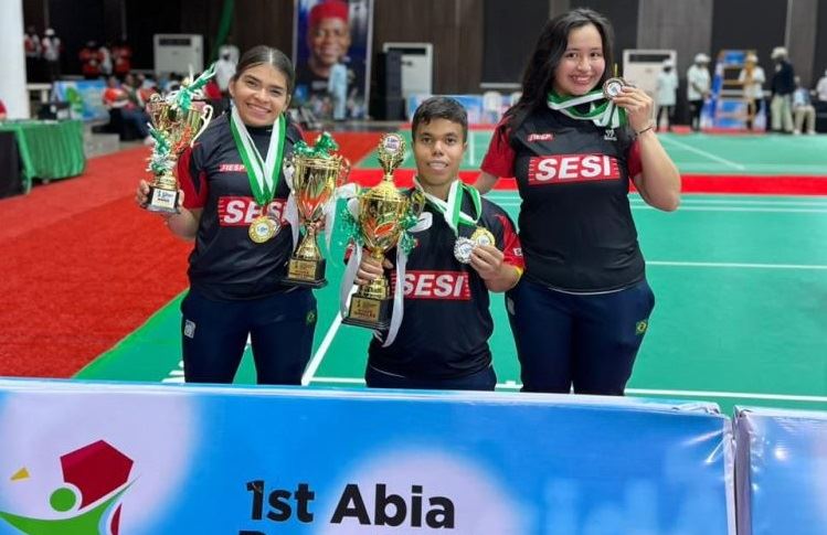 Parabadminton do Sesi Prudente conquista sete medalhas no Internacional da Nigéria 