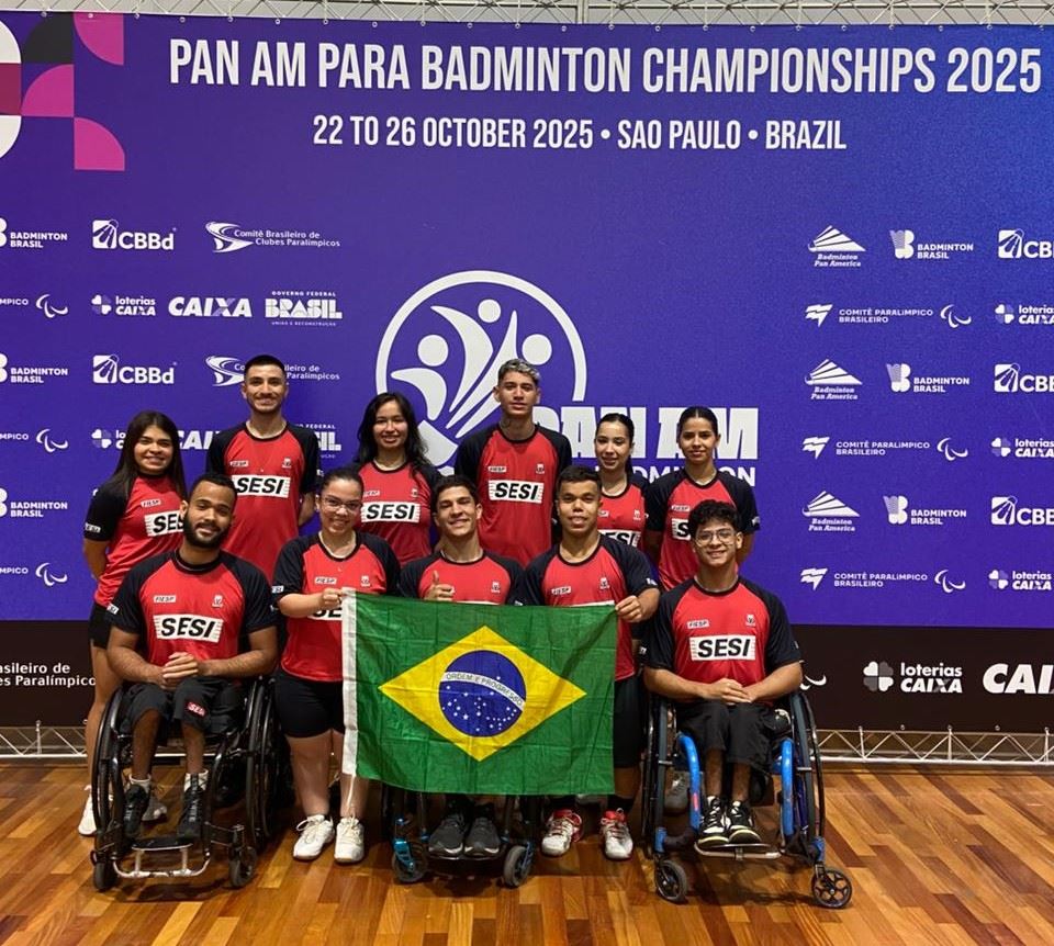 Atletas do Sesi Presidente Prudente conquistam 13 medalhas no Pan-Americano de Parabadminton 2025
