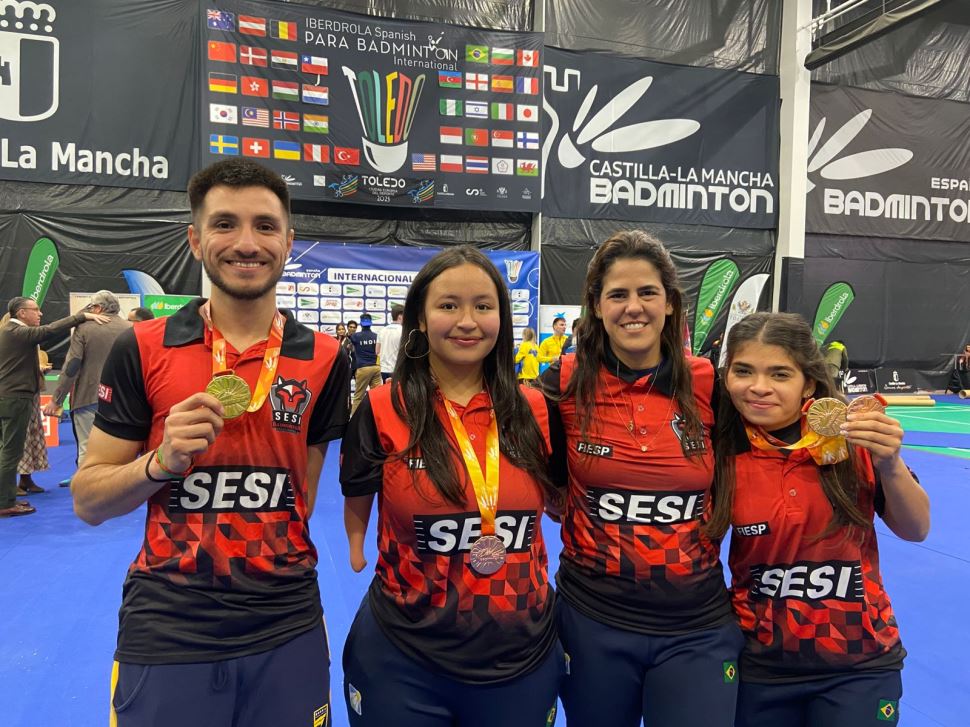 Atletas do Sesi-SP repetem bom desempenho e conquistam mais quatro medalhas em Internacional de Toledo, na Espanha