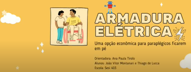 Alunos do SESI Campinas são finalistas na FEBRACE com o protótipo armadura esquelética