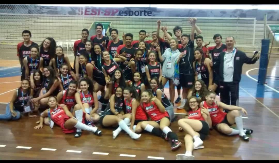 Equipe de voleibol do SESI Ribeirão Preto participaram da terceira fase da Liga SESI-SP no SESI Indaiatuba