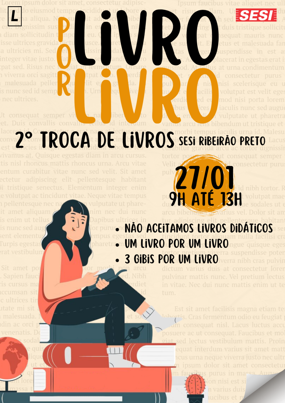 SESI Ribeirão Preto promove segunda edição da Feira de Troca de Livros