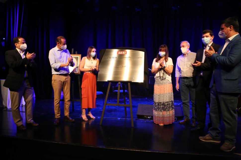 Skaf faz homenagem a Dr.Theodoro Koelle e assina Programa Atleta do Futuro no Sesi Rio Claro