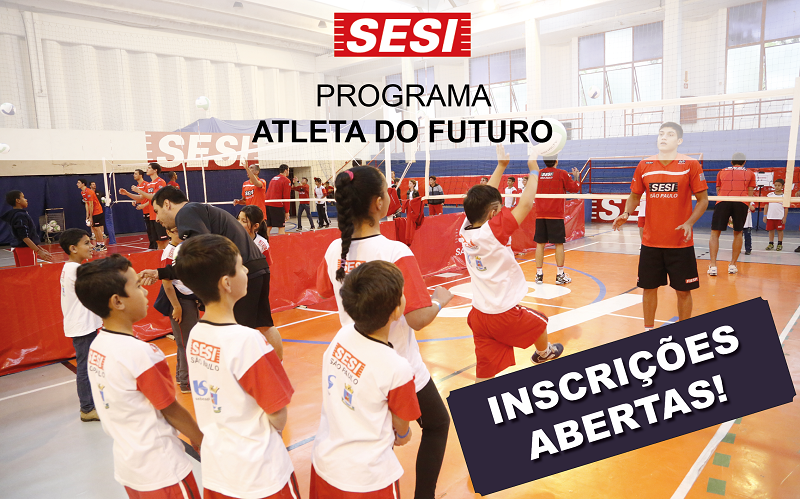 Unidades do SESI Santos e Cubatão oferecem 900 vagas para modalidades esportivas do Programa Atleta do Futuro