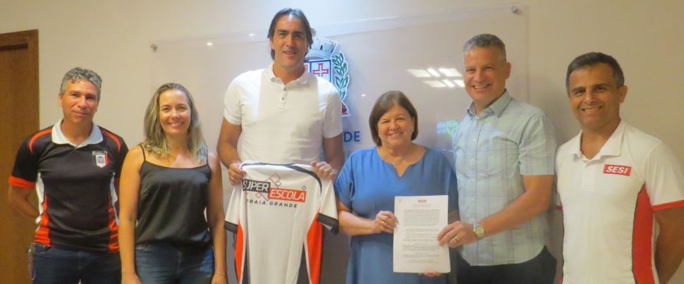 Sesi e Prefeitura de Praia Grande firmam parceria para o desenvolvimento de projetos esportivos