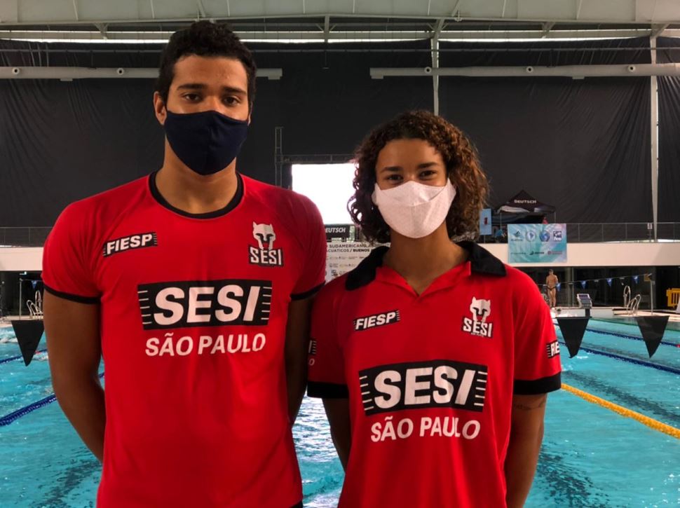 Representando a Seleção Brasileira de Natação, atletas do Sesi-SP conquistam bronze no Sul-Americano de Esportes Aquáticos