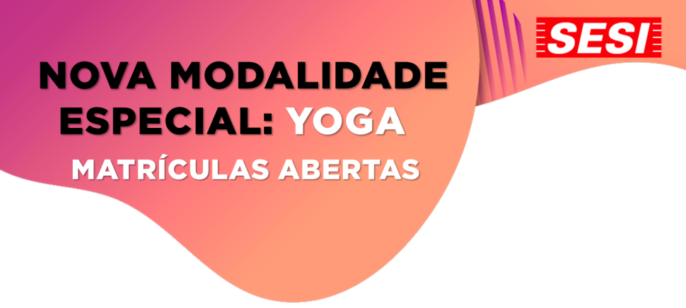 Yoga: matrículas abertas 