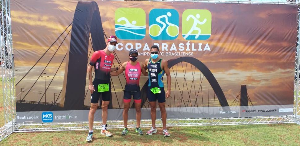 Equipe de Triathlon do SESI-SP sobe ao pódio da Copa Brasília de Triathlon 2020