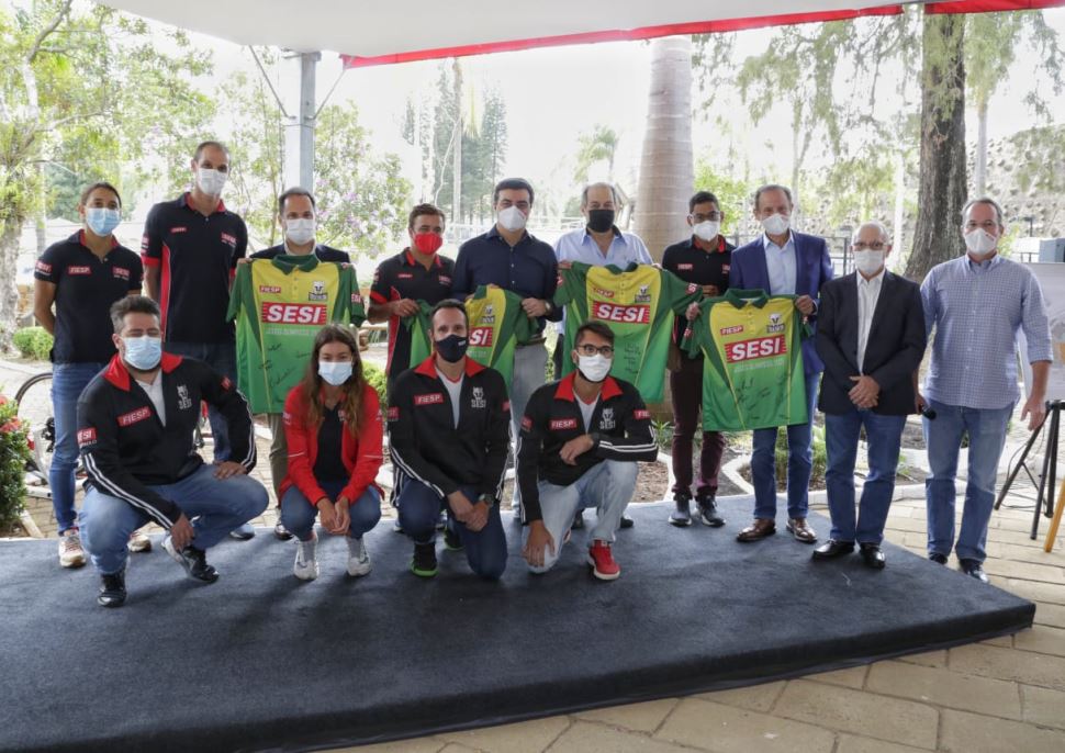 Em São Carlos, Paulo Skaf anuncia investimento em escola e se encontra com atletas do Sesi-SP que representarão o Brasil nas Olimpíadas de Tóquio