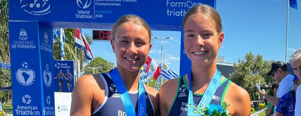 Atletas do SESI São Carlos no topo do Sul-Americano de Triathlon 2026