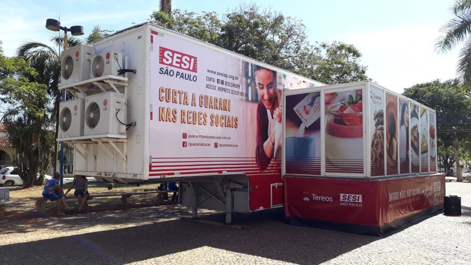 Tereos e SESI-SP oferecem cursos de culinária gratuitos em Unidade Móvel de Vida Saudável