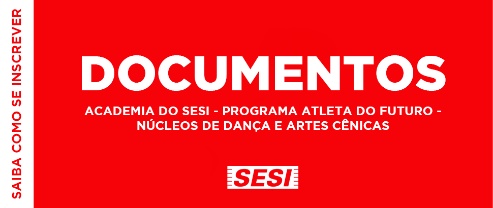 Confira os documentos para se inscrever em nossos serviços, cursos e atividades