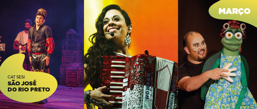 Confira a agenda cultural do Sesi São José do Rio Preto em março