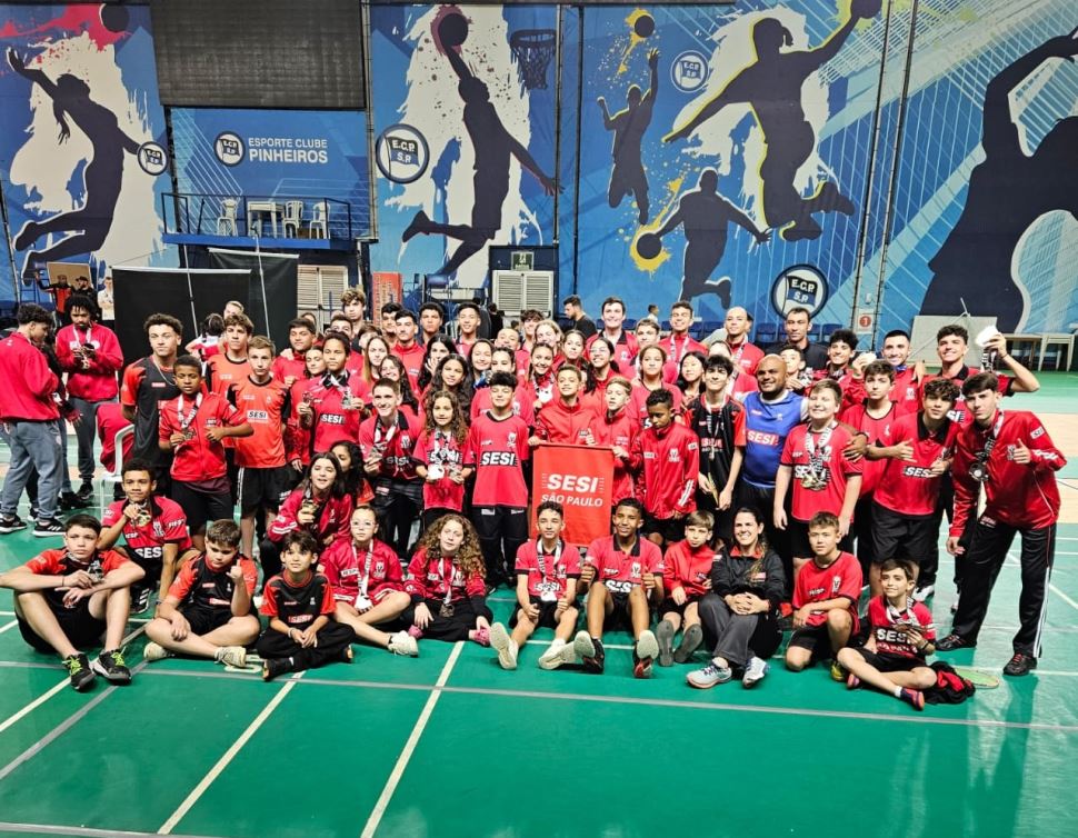 Badminton do Sesi Rio Preto fatura 24 medalhas na 3ª etapa do Campeonato Estadual