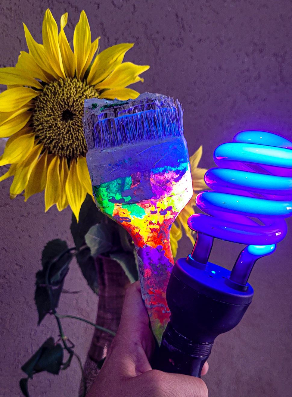 Oficina "Brilhando no Escuro com os Girassóis de Van Gogh" 