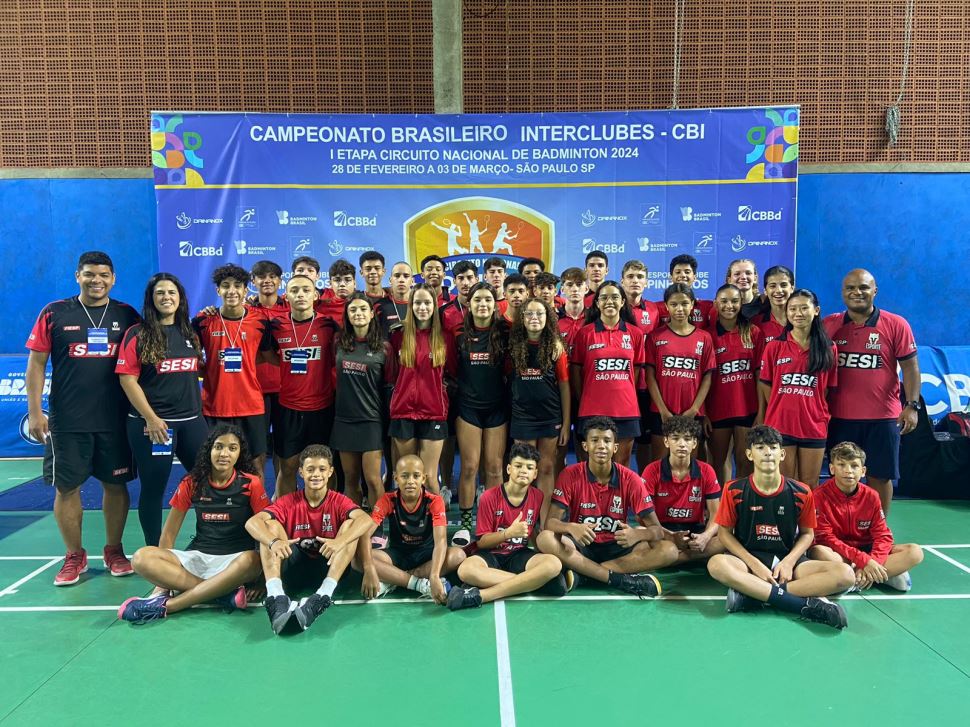 Badminton do Sesi-SP conquista 18 medalhas na 1ª etapa do Campeonato Brasileiro